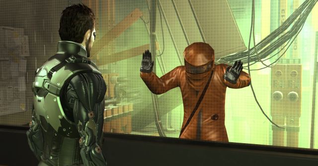 Deus Ex: Human Revolution - A maintenace worker is gassed